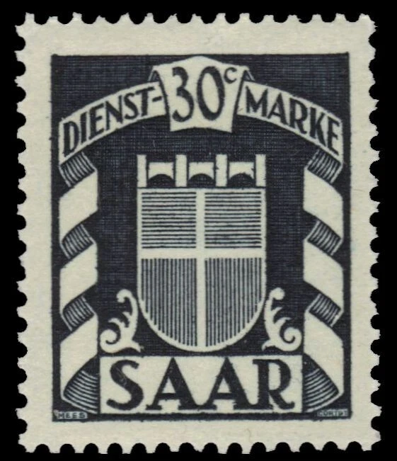 SAAR O28 - Coat of Arms "Official Postage" (pa7825) - Image 1 of 1