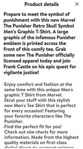 Marvel, Męska 2X Punisher Distressed Skull T-shirt  - Zdjęcie 4 z 8