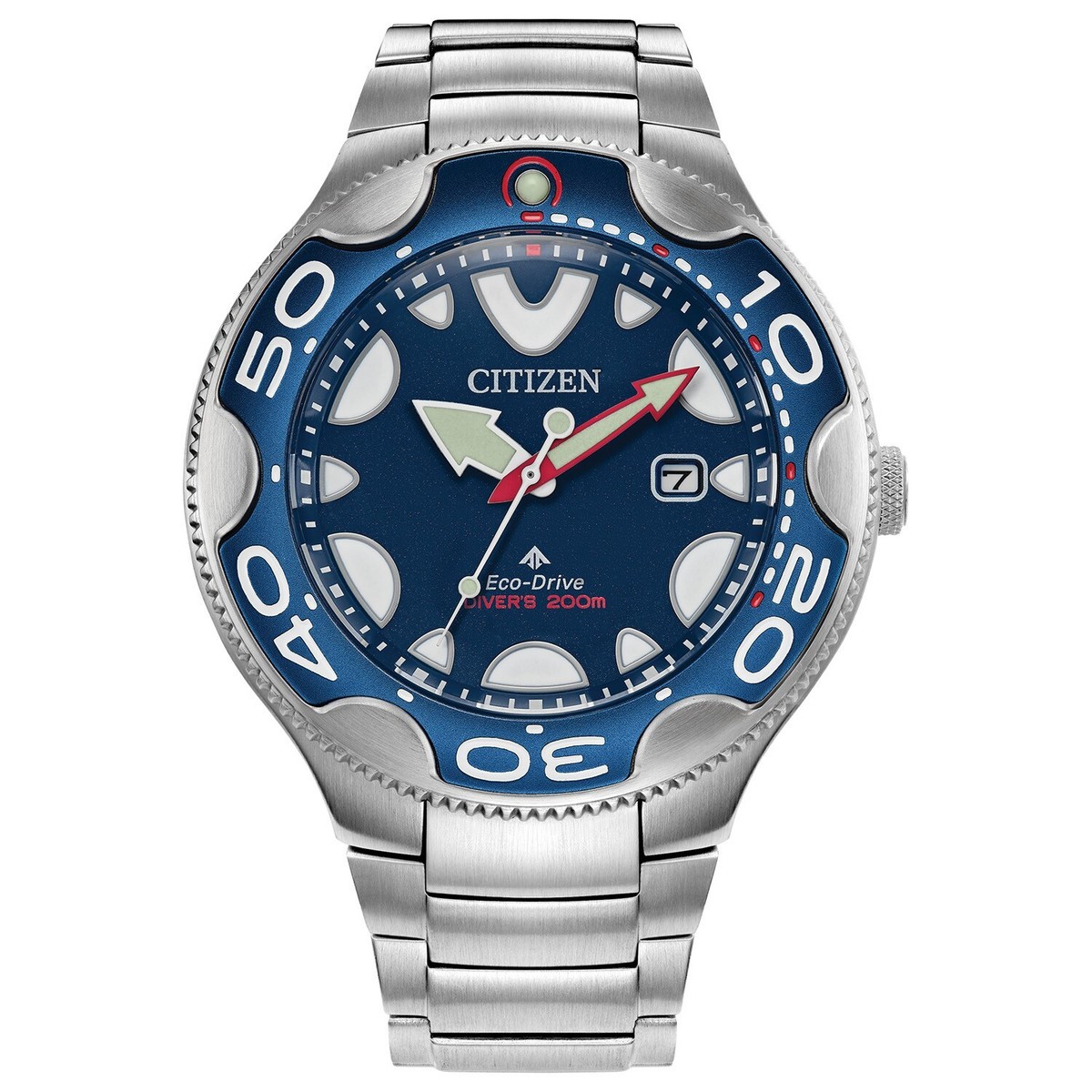 Citizen Promaster Dive Eco-Drive Men's Silver Calendar Watch 46MM