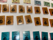 Lot of 81 VINTAGE MINI BOOKS Fibs n squibs & swinger stickers