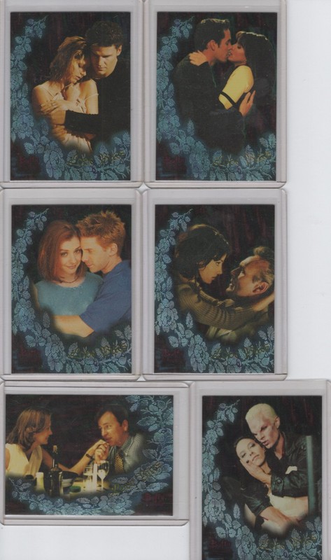 Buffy The Vampire Slayer Season Two Love Bites Foil Chase Card Set B1 thru B6