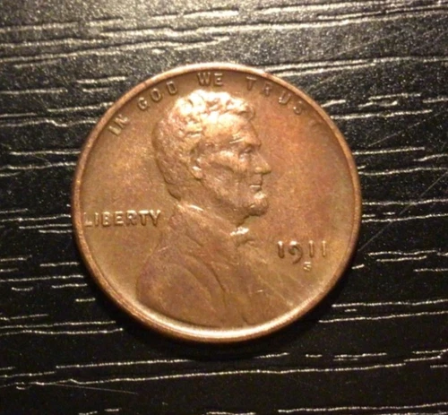1911-S Lincoln Wheat Cent Penny, XF. Beautiful Patina! D50