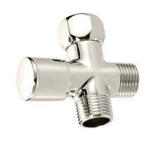 Westbrass Shower Arm 1/2" IPS Diverter Valve Polished Nickel D348-05