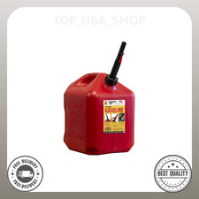 Midwest Can Company, 5 Gallon Capacity Gas Can with Flame Mitigation Device, Red