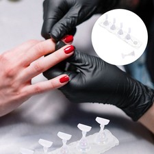 2 Sets Press on Nails Stand Mannequin Hands Practice Manicure Fingers