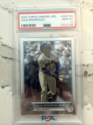 2022 Topps Chrome Update Julio Rodriguez PSA 10 | eBay