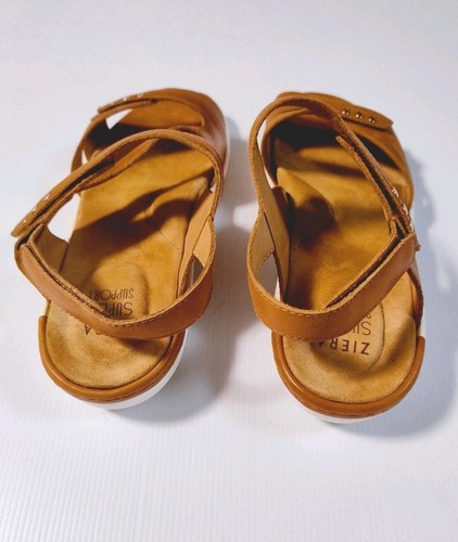 Ziera Beaux W Tan Brown Leather Strappy Sandal. Size EU 40 Au 9.5. $229 - Picture 6 of 11
