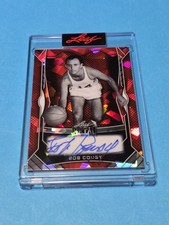 BOB COUSY 2025 LEAF AUTHENTICS ON CARD AUTO BOSTON CELTICS Autograph 1/3 