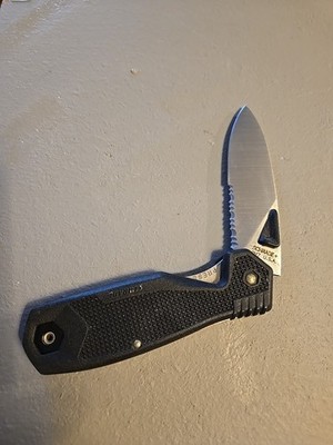 Schrade Cliphanger Viper Ch7 Tactical Liner Lock Pocket Knife VTG Made in USA 