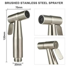 Stainless Steel Toilet Shattaf Adapter Hose Bidet Spray Handheld Shower Head
