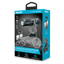 Bower Cardioid Condenser Microphone for Smartphones and DSLRs