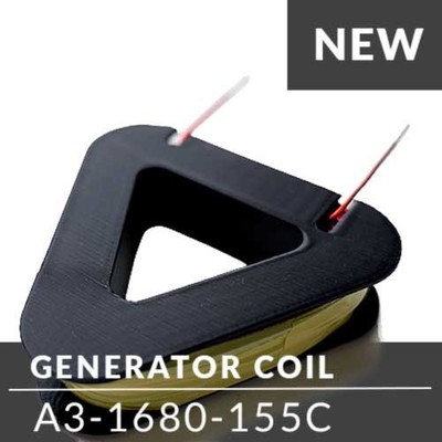NEW NEXUS MAGNETIC A3-1680-155C, 3D PRINTED WIND TURBINE,  GENERATOR COIL, 9PCS