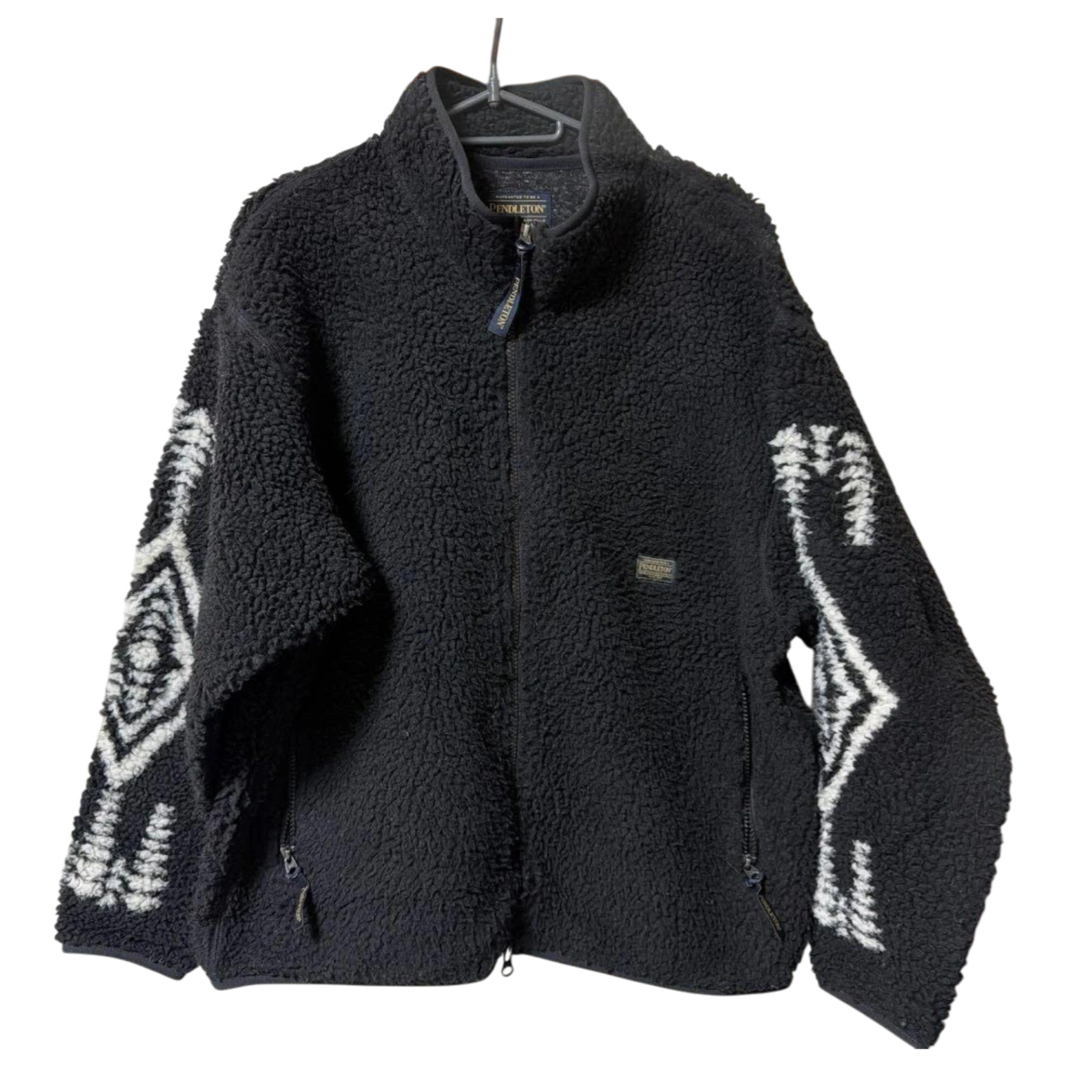 Pendleton Fleece Boa Jacket M Native Pattern Warm… - image 1