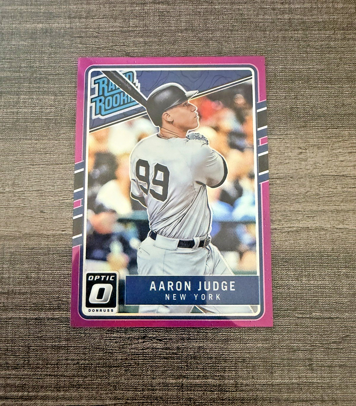2017 AARON JUDGE RATED ROOKIE PURPLE PRIZM Donruss Optic RC #38 MVP 