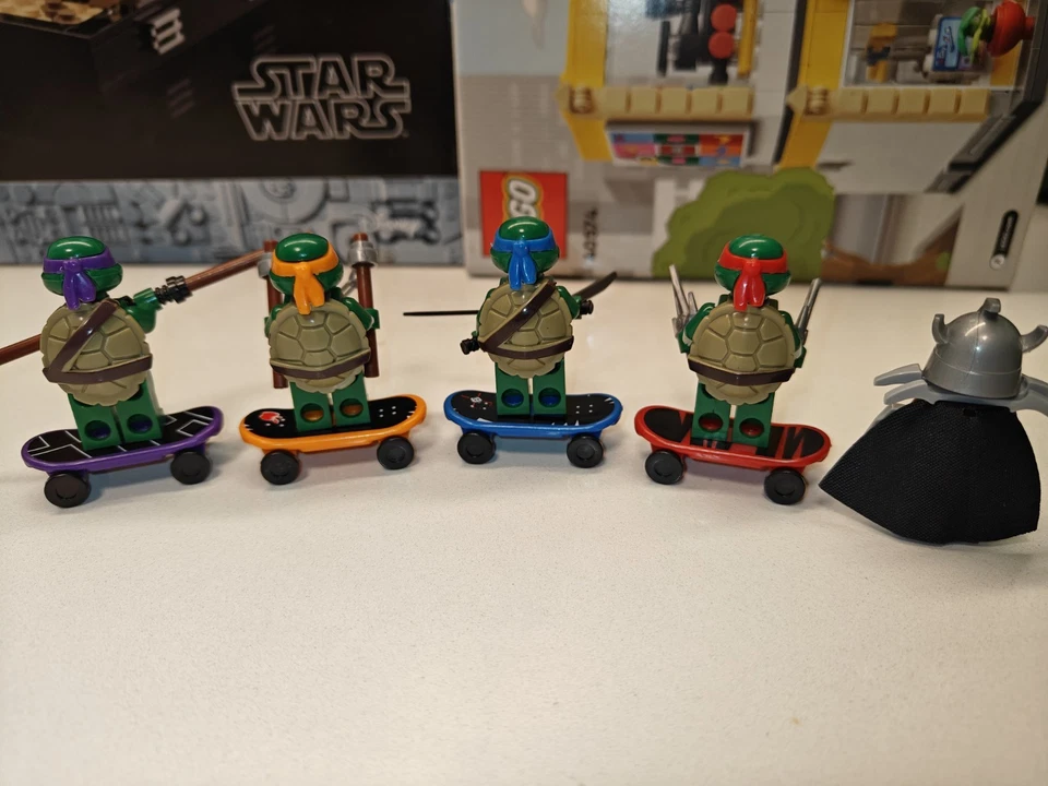 TMNT Teenage Mutant Ninja Turtles Full Set Custom Lego Minifigures - Image 2 of 2