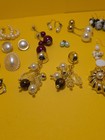 19 Vintage MCM Retro Faux Pearl Pierced Earrings — photo 10