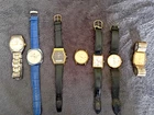 7x Vintage Watch Job Lot Citizen Ana Digi Rotary Timex Working/Spares