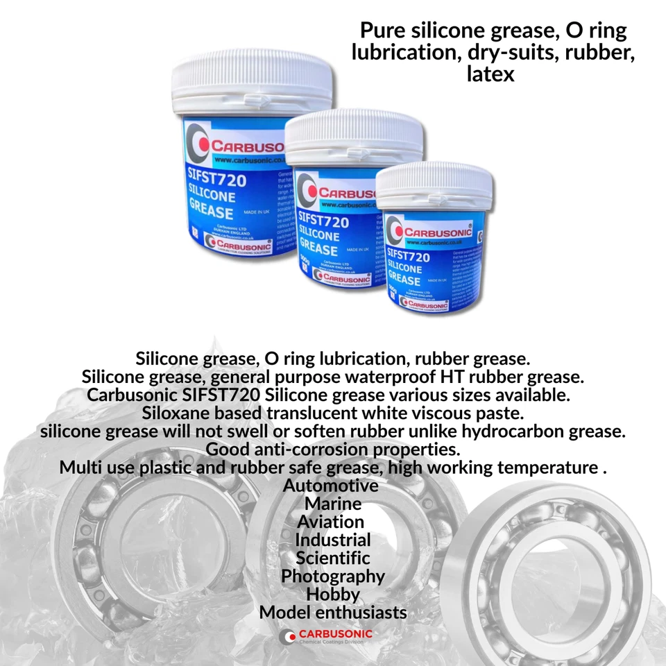 Pure Silicone grease, Universal lubrication, rubber, latex, dielectric, O rings - Image 4 of 4
