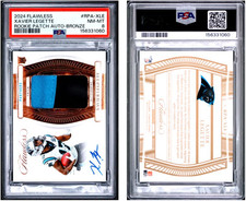 2024 FLAWLESS ROOKIE PATCH AUTO #RPA-XLE XAVIER LEGETTE BRONZE /6 PSA 8