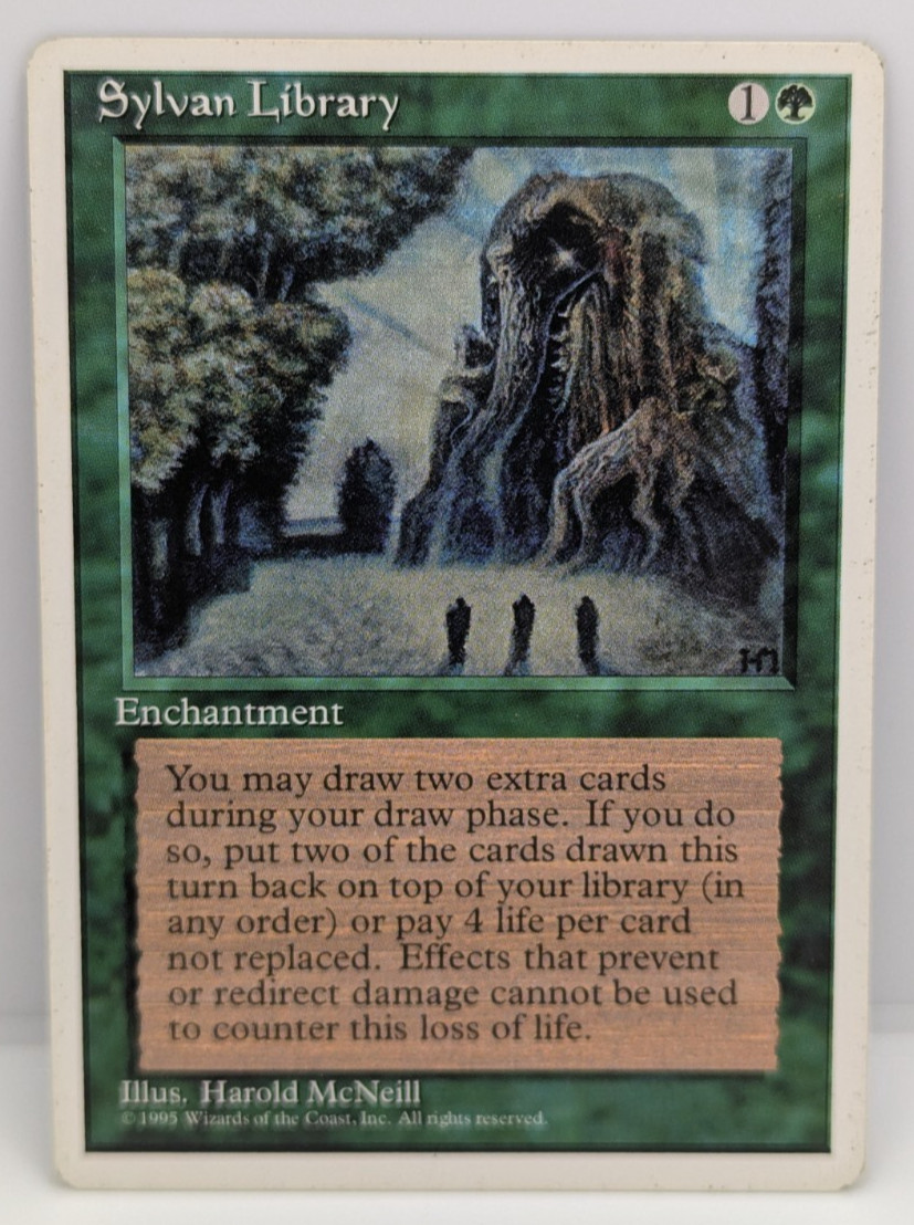 Sylvan Library MTG Core Set 4th Edition Regular LP MTG