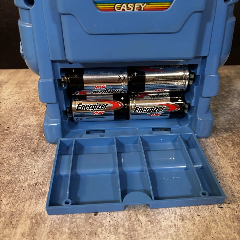 Robot Playskool CASEY 1985 con 4 libros y 4 cintas sistema de aprendizaje vintage funciona Foto 4 de 4