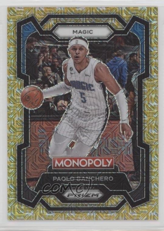 2023-24 Panini Prizm Monopoly Millionaire Gold Mojo /500 Paolo Banchero #64 0h6w
