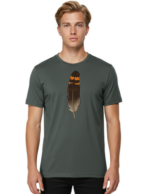 Feather Mens Graphic Tee, 100% Cotton, Casual Summer Wear