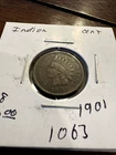 1901 indian penny (1063) Very Fine Condition