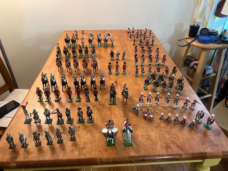 Vintage British Military Toy Soldier Collection 100+ Figures W. Britain Highland