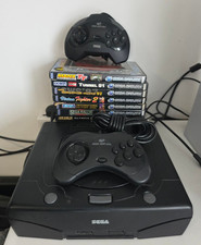 Sega Saturn Model 2 MKII Video Game Console 7 games 2 controllers FREE SHIPPING
