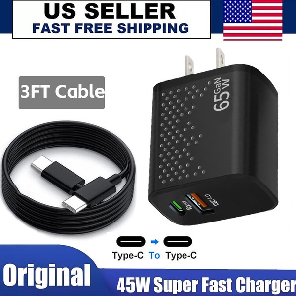 2026 New 65W Super Fast Charger USB C For Android Phone Charger Fast Charging