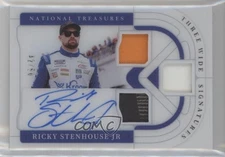2022 National Treasures Three Wide Signatures 42/50 Ricky Stenhouse Jr Auto 07et