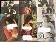 Lot of 9 Nude pictures  1970´s rare full Magazine Pages busty clippings