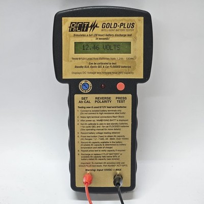 ACT GOLD-PLUS Intelligent Battery Tester Testing Meter 6V & 12V UNTESTED AS IS
