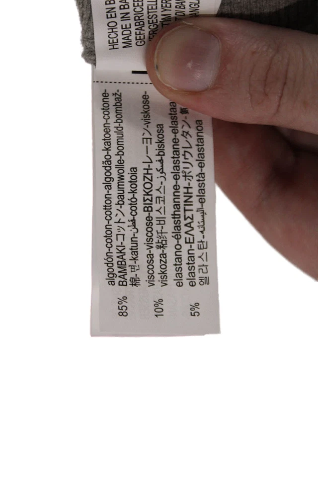 Leggings al tobillo de punto acanalado cintura elástica gris algodón talla 7 de Zara para niñas Foto 3 de 4