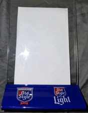 Heileman's Old Style Beer Sign Table Top Menu Holder