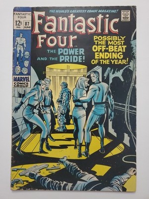 Fantastic Four #87 Doctor Doom Stan Lee Jack Kirby Marvel Comics Silver Age 1969
