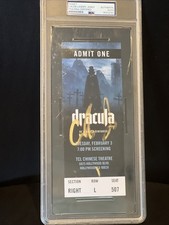 Caleb Landry Jones signed autograph Dracula Premier Ticket Slabbed PSA DNA