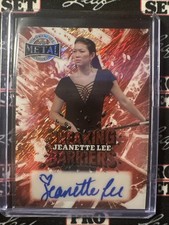 Jeanette Lee 2025 Leaf Metal Women Of Sport Breaking Barriers Red Shimmer 1/4
