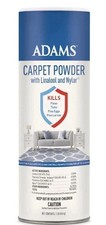 Adams Plus Flea Tick Carpet Powder for Home Kills Fleas, Ticks Eggs