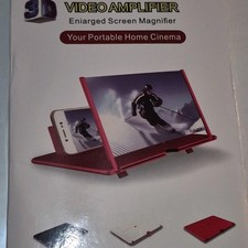 Black Mobile Phone Screen Magnifier Amplification Eye Protection ABS Acrylic