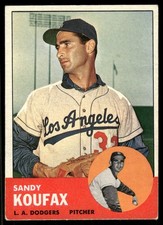 1963 Topps #210 Sandy Koufax