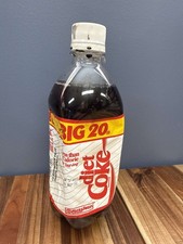 1980s Diet Coke Big 20 NutraSweet 20oz Plastic Soda Bottle Sealed