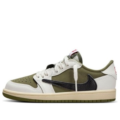 Size 3 - Travis Scott x Air Jordan 1 Retro OG SP Low Reverse Olive