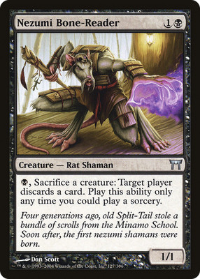 Nezumi Bone-Reader #127 (MP) Champions of Kamigawa CHK Magic MTG
