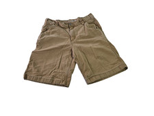 Carhartt Rigby Rugged Flex Shorts Men 32x10 Tag 33 Brown Workwear Canvas Flaw