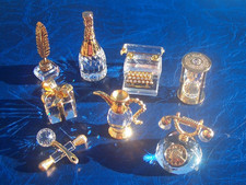 8 x SWAROVSKI KRISTALL ERINNERUNGEN ORNAMENTE GESCHENK SCHREIBER KIEL FLASCHE TELEFON