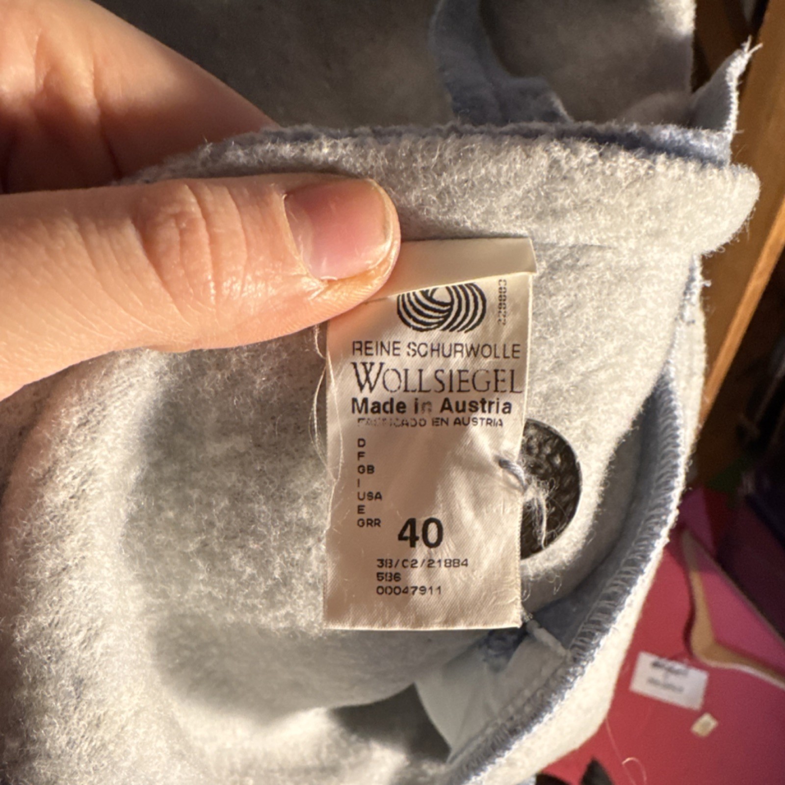 Giesswein Light Blue Collared Button Jacket with … - image 5