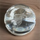 Milano Glass Miami Heat NBA Clear Paperweight Basketball Souvenir — photo 1