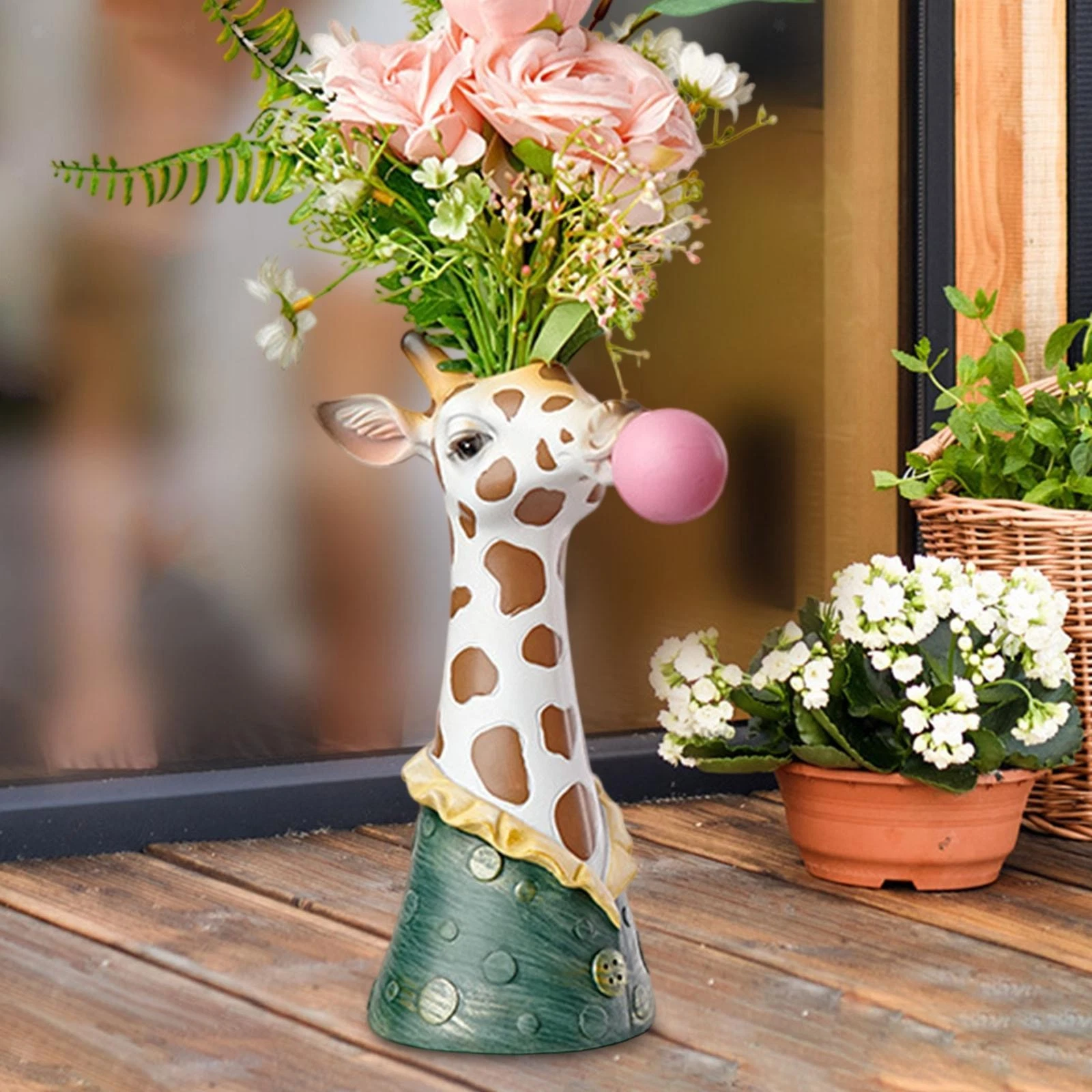 Blowing Bubbles Creative Vase Animal Face Vase Resin
Opens in a new window or tab